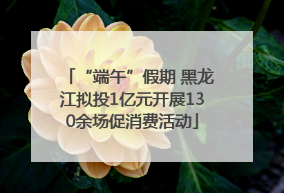 “端午”假期 黑龙江拟投1亿元开展130余场促消费活动
