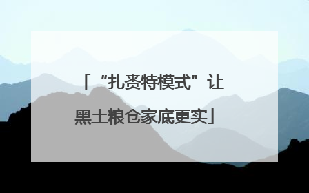 “扎赉特模式”让黑土粮仓家底更实