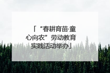 “春耕育苗·童心向农”劳动教育实践活动举办