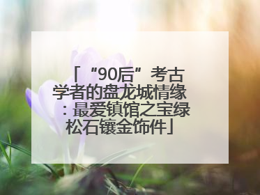 “90后”考古学者的盘龙城情缘：最爱镇馆之宝绿松石镶金饰件