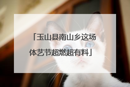 玉山县南山乡这场体艺节超燃超有料