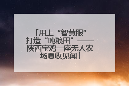 用上“智慧眼” 打造“吨粮田”——陕西宝鸡一座无人农场夏收见闻