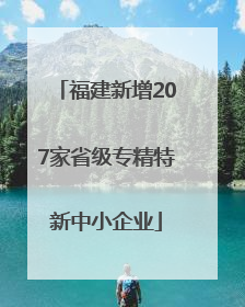 福建新增207家省级专精特新中小企业