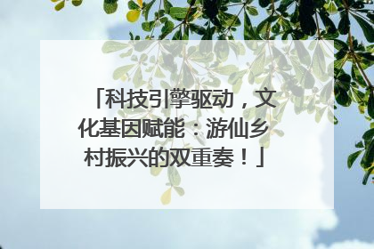 科技引擎驱动，文化基因赋能：游仙乡村振兴的双重奏！