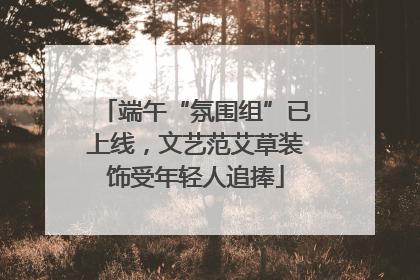 端午“氛围组”已上线，文艺范艾草装饰受年轻人追捧