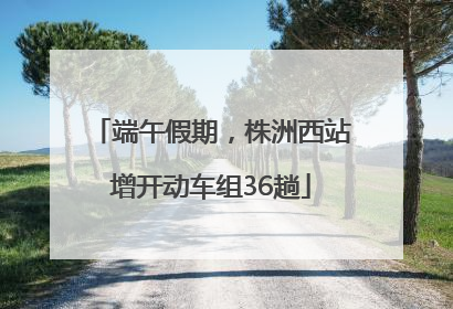 端午假期，株洲西站增开动车组36趟