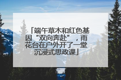 端午草木和红色基因“双向奔赴”，雨花台在户外开了一堂沉浸式思政课
