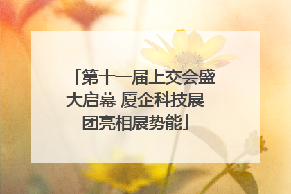 第十一届上交会盛大启幕 厦企科技展团亮相展势能