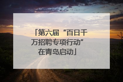 第六届“百日千万招聘专项行动”在青岛启动