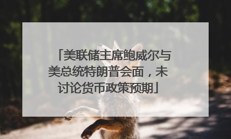 美联储主席鲍威尔与美总统特朗普会面，未讨论货币政策预期