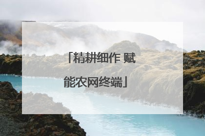 精耕细作 赋能农网终端