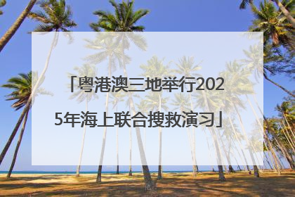 粤港澳三地举行2025年海上联合搜救演习