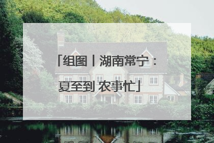 组图丨湖南常宁：夏至到 农事忙