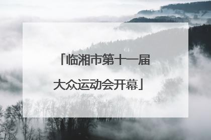 临湘市第十一届大众运动会开幕