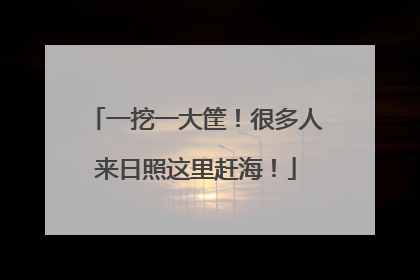 一挖一大筐！很多人来日照这里赶海！