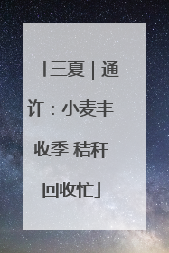 三夏｜通许：小麦丰收季 秸秆回收忙