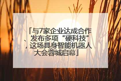 与7家企业达成合作、发布多项“硬科技”，这场具身智能机器人大会蓉城启幕