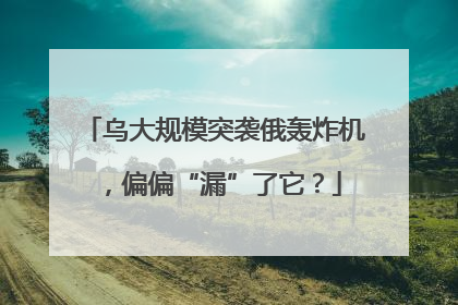 乌大规模突袭俄轰炸机，偏偏“漏”了它？