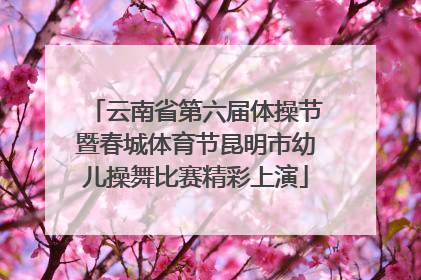 云南省第六届体操节暨春城体育节昆明市幼儿操舞比赛精彩上演