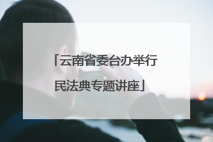 云南省委台办举行民法典专题讲座