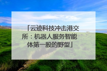 云迹科技冲击港交所：机器人服务智能体第一股的野望