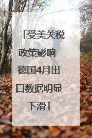 受美关税政策影响 德国4月出口数据明显下滑