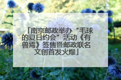 南京邮政举办“毛球的夏日约会”活动《有兽焉》签售暨邮政联名文创首发火爆