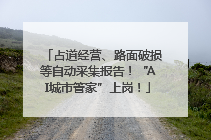 占道经营、路面破损等自动采集报告！“AI城市管家”上岗！