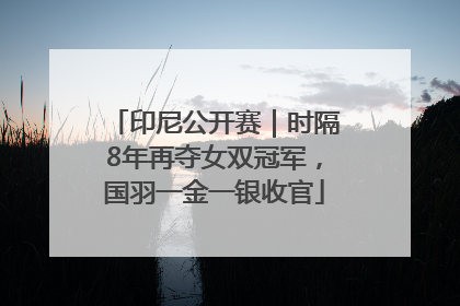 印尼公开赛｜时隔8年再夺女双冠军，国羽一金一银收官