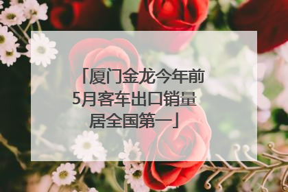 厦门金龙今年前5月客车出口销量居全国第一