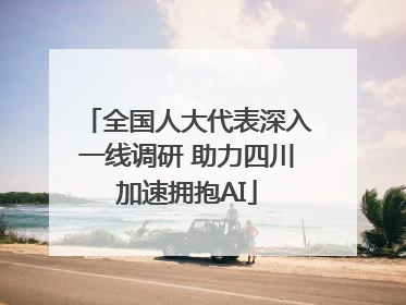 全国人大代表深入一线调研 助力四川加速拥抱AI