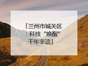 兰州市城关区：科技“唤醒”千年非遗