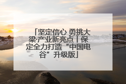 坚定信心 勇挑大梁·产业新亮点丨保定全力打造“中国电谷”升级版