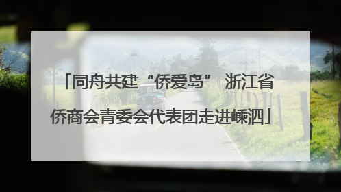 同舟共建“侨爱岛” 浙江省侨商会青委会代表团走进嵊泗