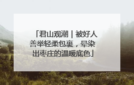 君山观潮｜被好人善举轻柔包裹，晕染出枣庄的温暖底色