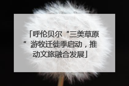 呼伦贝尔“三美草原”游牧迁徙季启动，推动文旅融合发展