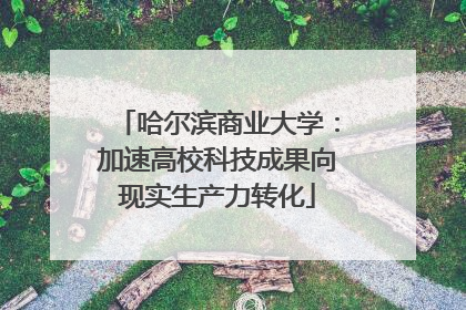 哈尔滨商业大学：加速高校科技成果向现实生产力转化