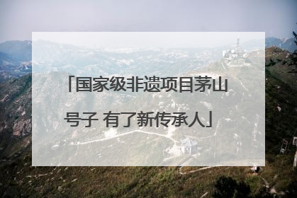 国家级非遗项目茅山号子 有了新传承人