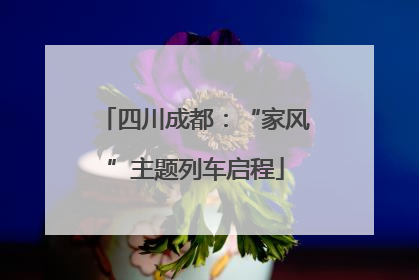 四川成都：“家风”主题列车启程