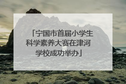 宁国市首届小学生科学素养大赛在津河学校成功举办