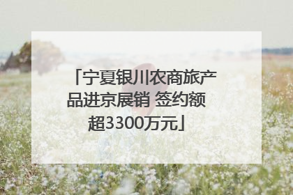 宁夏银川农商旅产品进京展销 签约额超3300万元