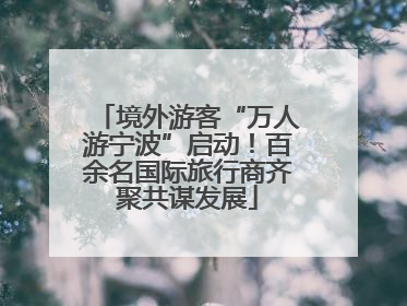 境外游客“万人游宁波”启动！百余名国际旅行商齐聚共谋发展