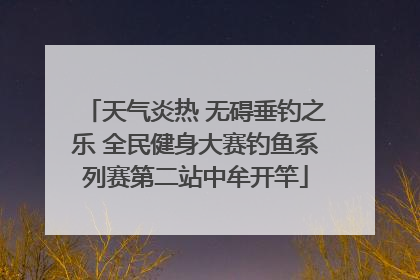 天气炎热 无碍垂钓之乐 全民健身大赛钓鱼系列赛第二站中牟开竿