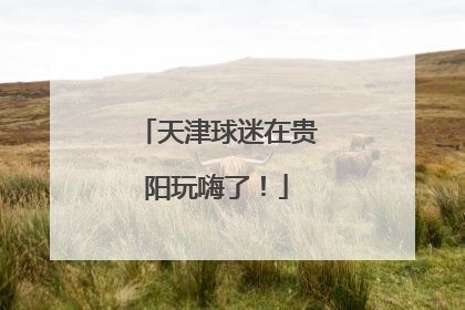 天津球迷在贵阳玩嗨了！