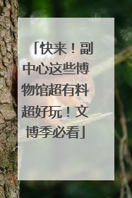 快来！副中心这些博物馆超有料超好玩！文博季必看