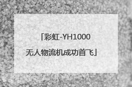 彩虹-YH1000无人物流机成功首飞
