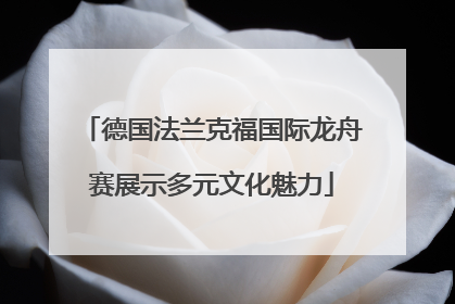 德国法兰克福国际龙舟赛展示多元文化魅力