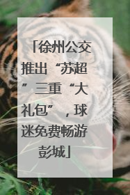 徐州公交推出“苏超”三重“大礼包”，球迷免费畅游彭城