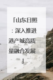 山东日照：深入推进港产城高质量融合发展