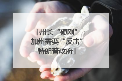 州长“硬刚”：加州需要“反击”特朗普政府